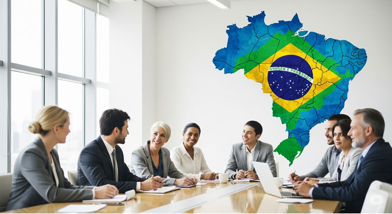 Reunião com advogado empresarial em Goiânia para discutir estratégia de Direito Societário.